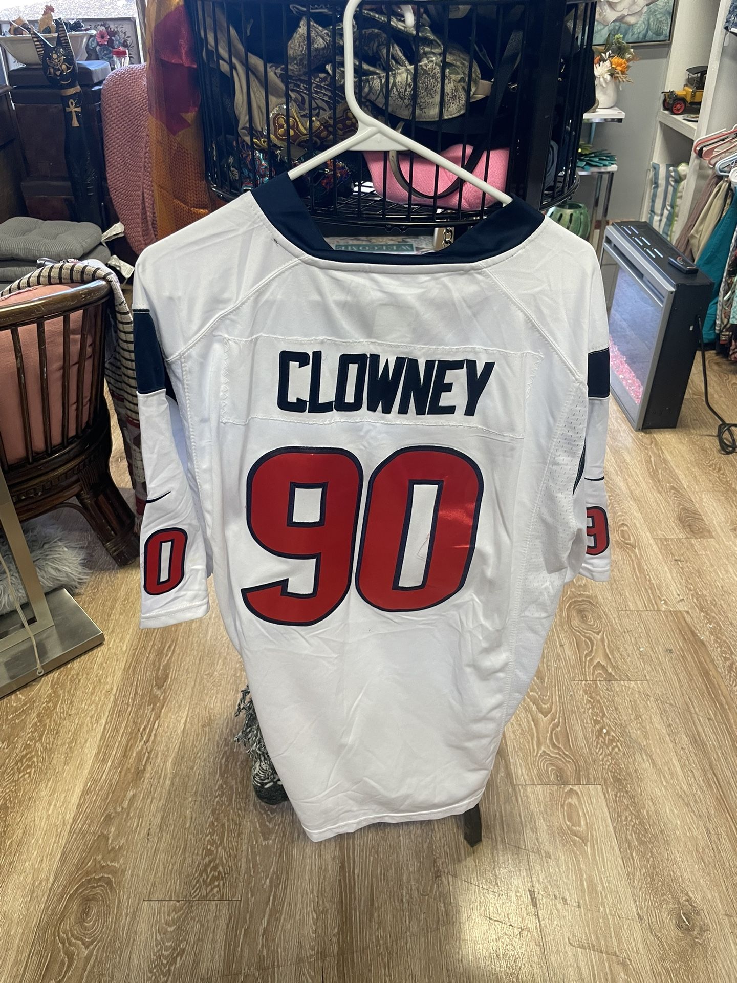FORMER GAMECOCK #1 OVERALL PICK JADEVEON CLOWNEY HOUSTON TEXANS JERSEY