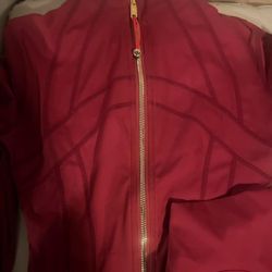red lululemon set define jacket