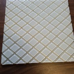 12x12 Glass Tile Sheets- 6 Boxes (10  1'x1'  Pieces Per Box)