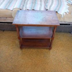 24 W X 15 D X 24.5 H Side Wooden Table 