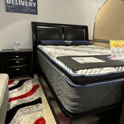 Gorgeous Emily Black Queen Bed Set!$699!*SAME DAY DELIVERY*NO CREDIT NEEDED*EASY FINANCING*HUGE SALE*