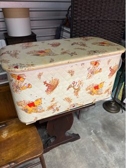 Vintage hamper/Winnie Pooh hamper