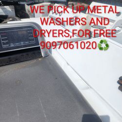 FREE SCRAP METAL WASHERS AND DRYERS FOR FREE