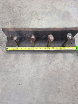Handmade coat rack rustic railroad ties