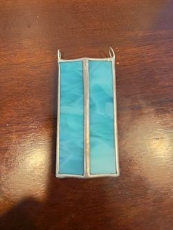 Vintage Handcrafted Ary Glass Stained Glass Studio Kaleidoscope Greenish/tea