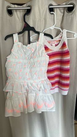Girls Butterfly Dress & Cat & Jack Knit Tank Top