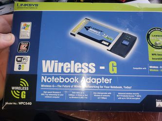 Linksys. Wireless g notebook adapter
