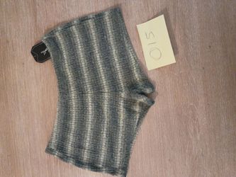 Gray Ribbed Knit Mini Shorts with Tags