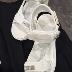 Black & White Sandals With 3 Cover Ups ALL $15