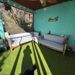 Teak Sectional Couch Patio