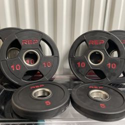 Rubber Coated Olympic Plates