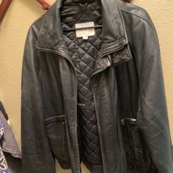 London Fog Men’s Leather jacket, size XL