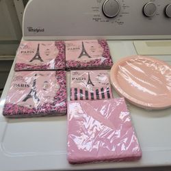 New Paris Birthday Set Napkins And Plates
