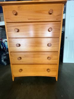 Oak 5drawer dresser