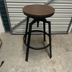 Rustic, industrial style stool