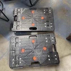 New in Box 2 Pcs Heavy Duty Moving Dolly - 330 Lbs Capacity Each Interlocking Furniture Rolling Move