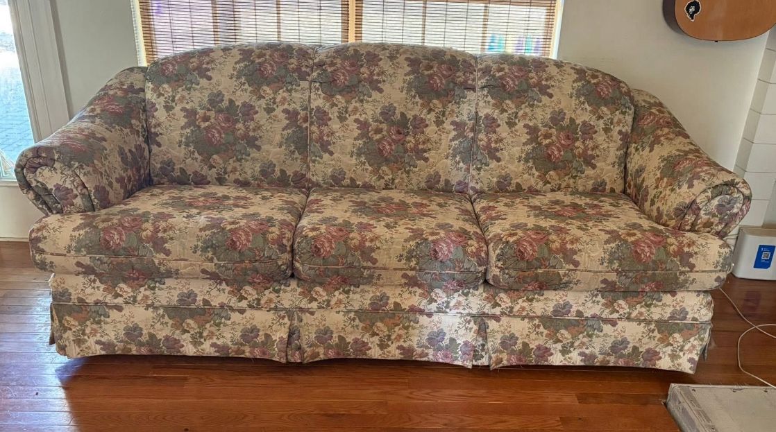 Custom sofa and recliner made in the late 80s