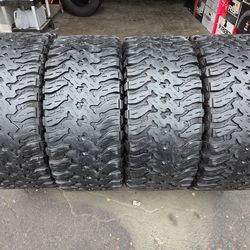 4 used tires Lt33x12.50r22 Hercules Tis OFF ROAD  load range (F) 12 ply  $370.00 all 4