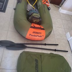 Packfish 7 Single Person Inflatable Fishing Boat for Sale in Fresno