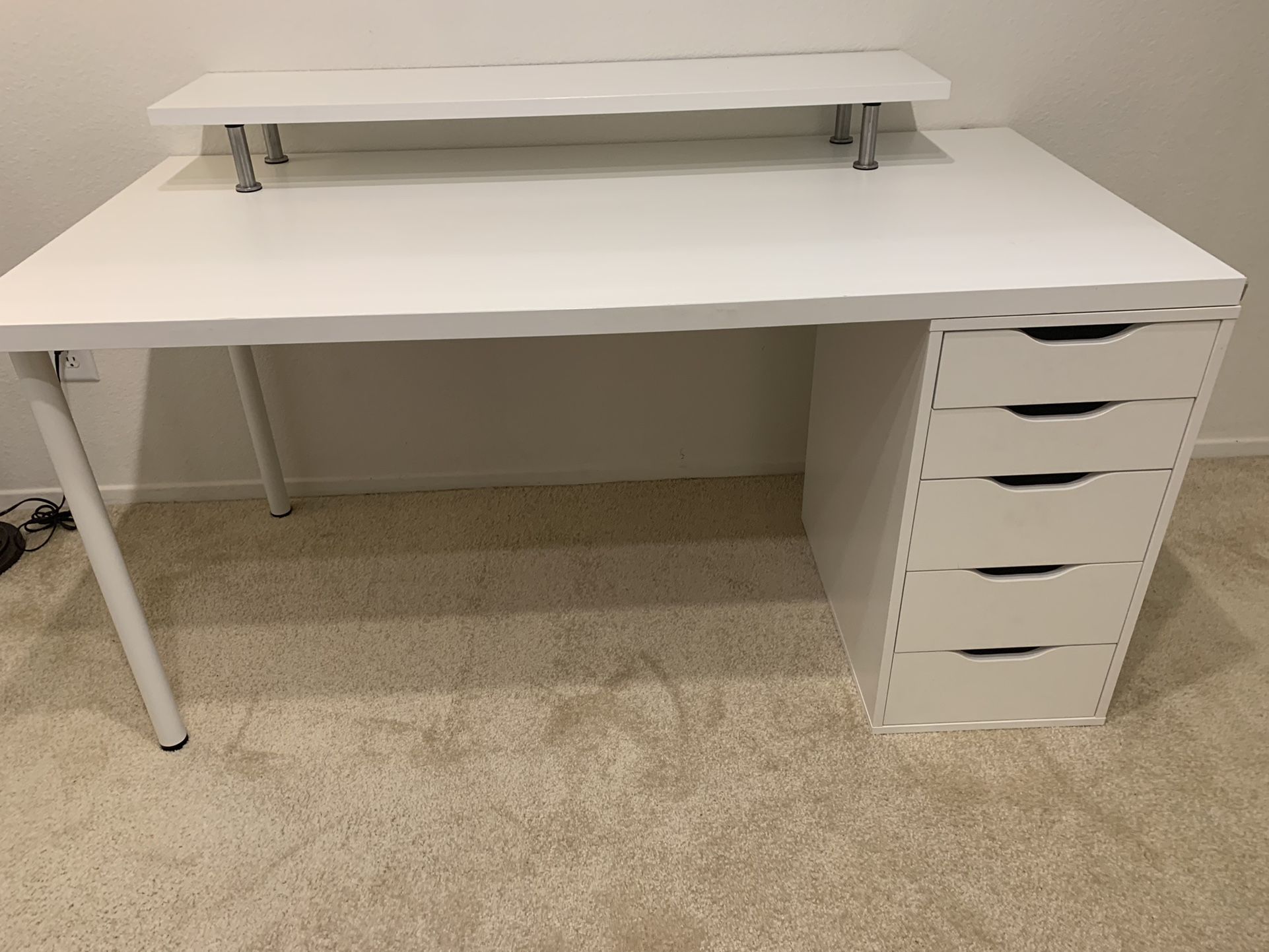 IKEA Alex Drawer With Lagkapten Table Desk Vanity And Alex Top Desk
