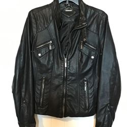JouJou Faux Leather Black Jacket  