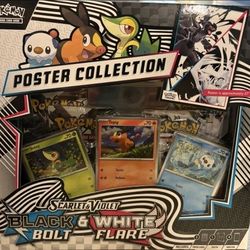 POKEMON Black Bolt/White Flare Poster Collection SEALED
