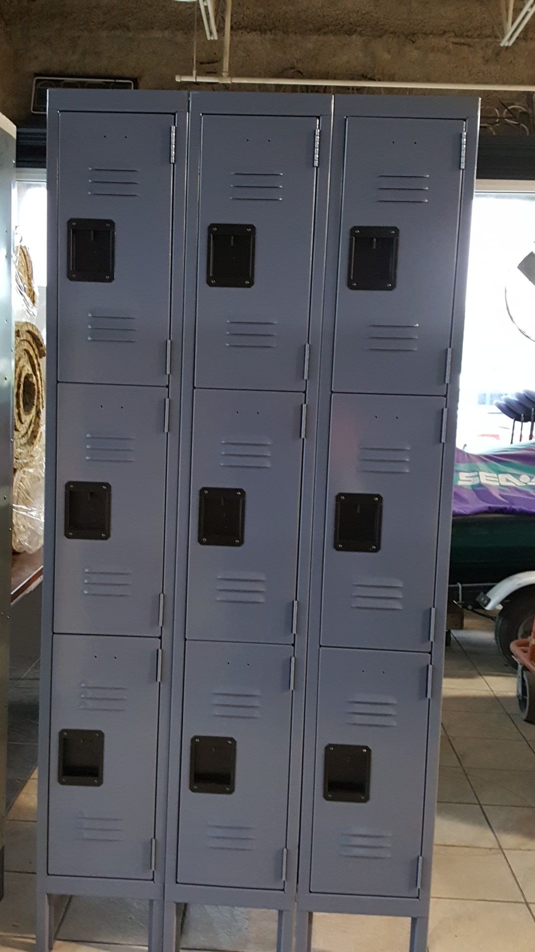 Dark blue lockers