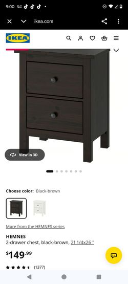 Two draw night stand