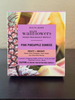 Bath & Body Works White Barn Pink Pineapple Sunrise WallFlower Refill 2-Pack