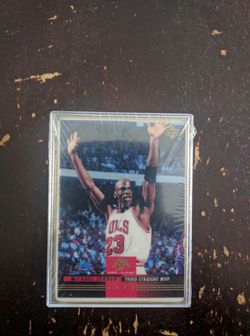 Michael Jordan Mr. June 3rd straight mvp limited edition basketball card