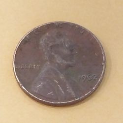 1962 One Cent Penny, FREE SHIPPING 