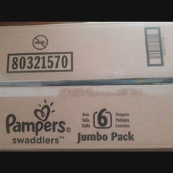 Size 6 Swaddlers Pampers 