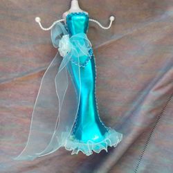 Blue Dress Woman Jewelry Stand Unique 