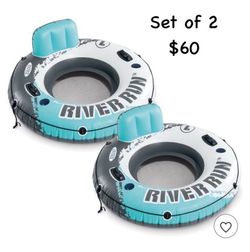 NEW IN BOX 2-pack Aqua River Run Connect Tubes