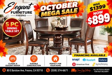 5 PC DINING TABLE