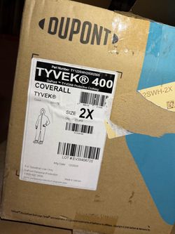 Tyvek coverall