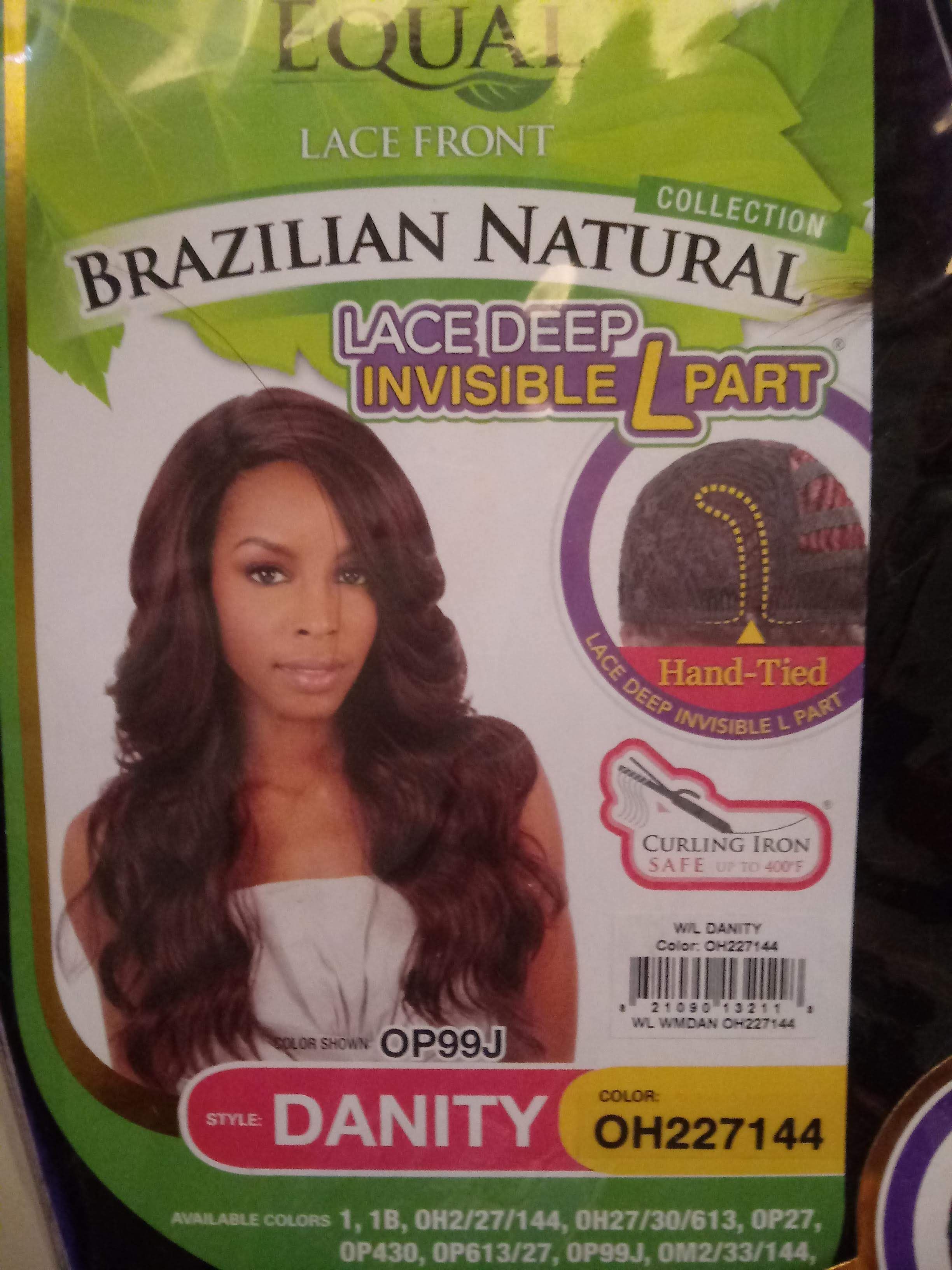 Freetress Equal Brazilian Natural Deep Invisible L Part Lace Front Wig DANITY (OH227144)