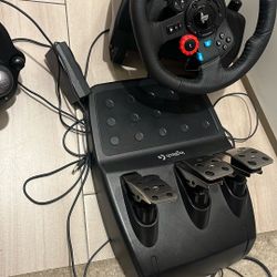 Playstation Car Game Steering Wheel And Pedal 