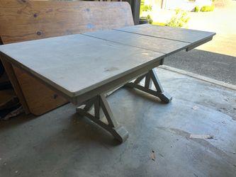 Solid Wood Dining Table w/ Leaf – Winners Only – Needs a Little Love