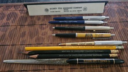 #Fresno #Vintage #Advertising #Pens #Office