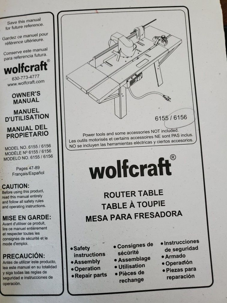 Wolfcraft Router Table