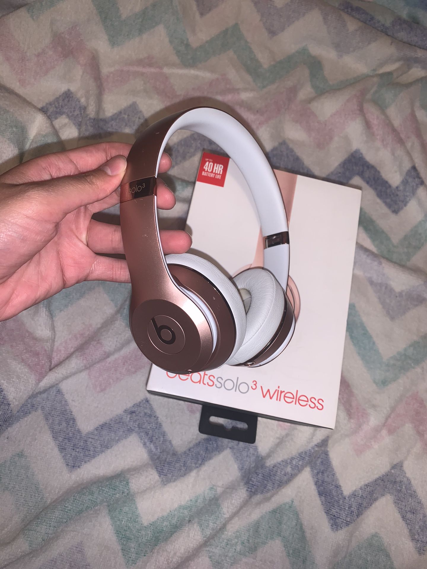 Rose Gold Beats by Dre solo^3 Wireless