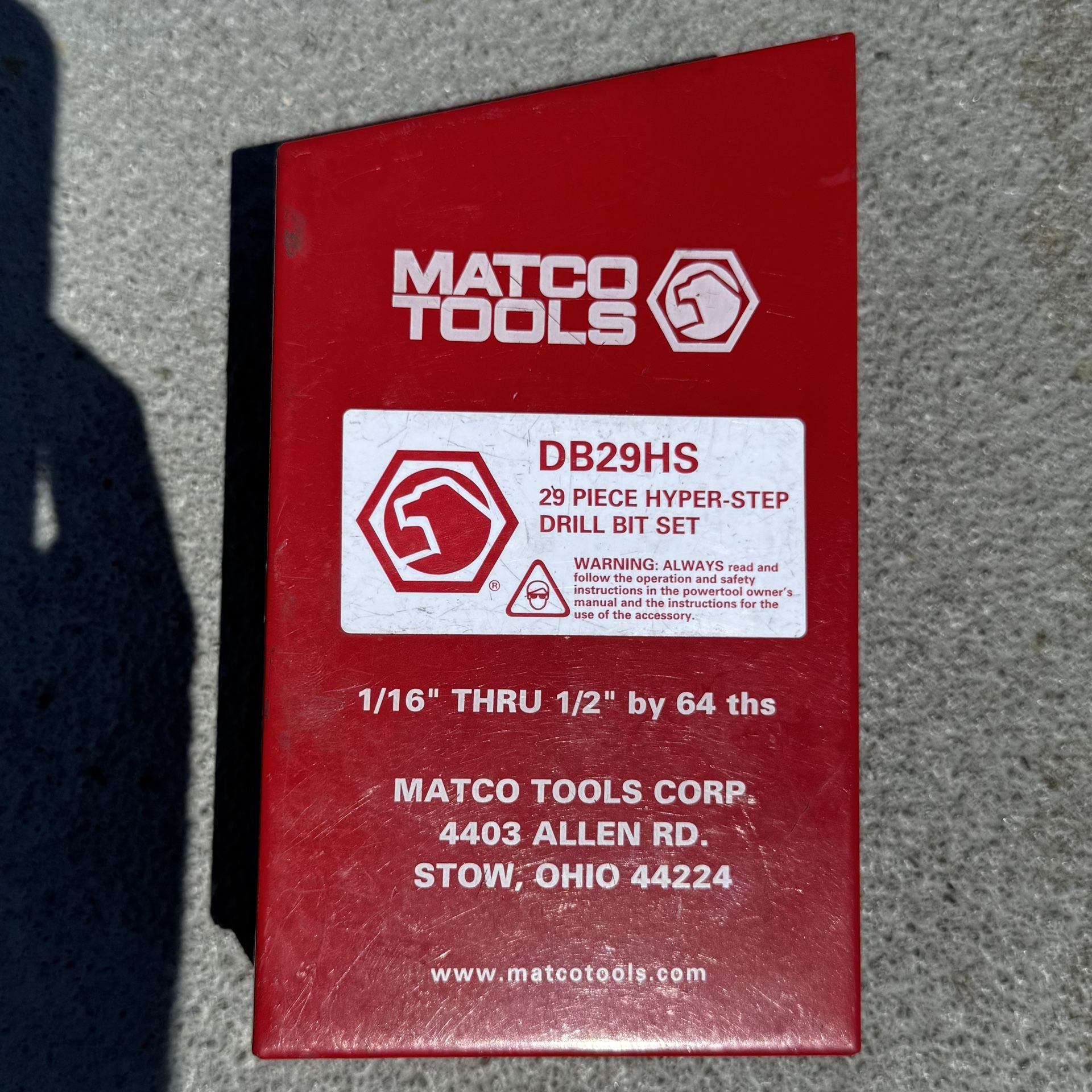 MATCO Hyper Step Drill Bit Set