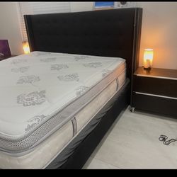 Kingsize Bed Frame With Boxspring