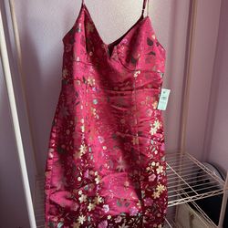 Magenta large dress