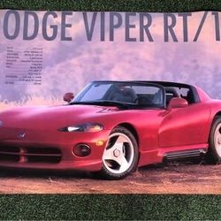 Vintage 1992 Dodge Viper RT/10 Poster 24x36