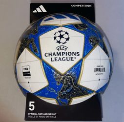 NIB adidas UEFA Champions League Pro Quality SZ5 Soccer Ball JP1541