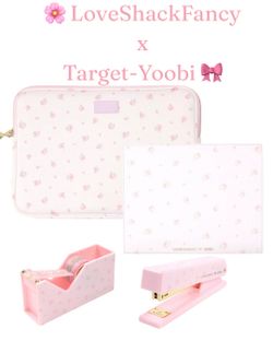 💗 LoveShackFancy x Target x Yoobi Blooming Heirloom Strawberry Macaroon Bundle | NWT