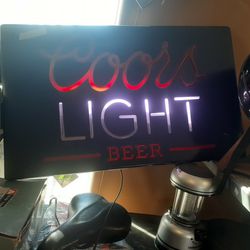 COORS LIGHT Lightup Sign Thumbnail