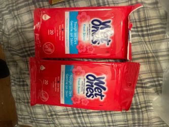 2 pks Wet Ones Antibacterial Hand Wipes Fresh Scent 2-Pack